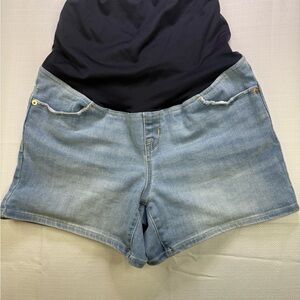 Isabel Maternity by Ingrid & Isabel Light Blue Jean Shorts